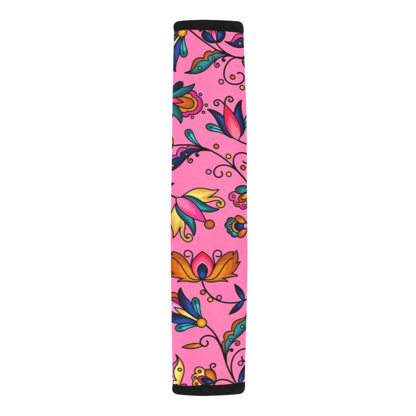Copper Prairie Petals Pink Seat Belt Cover