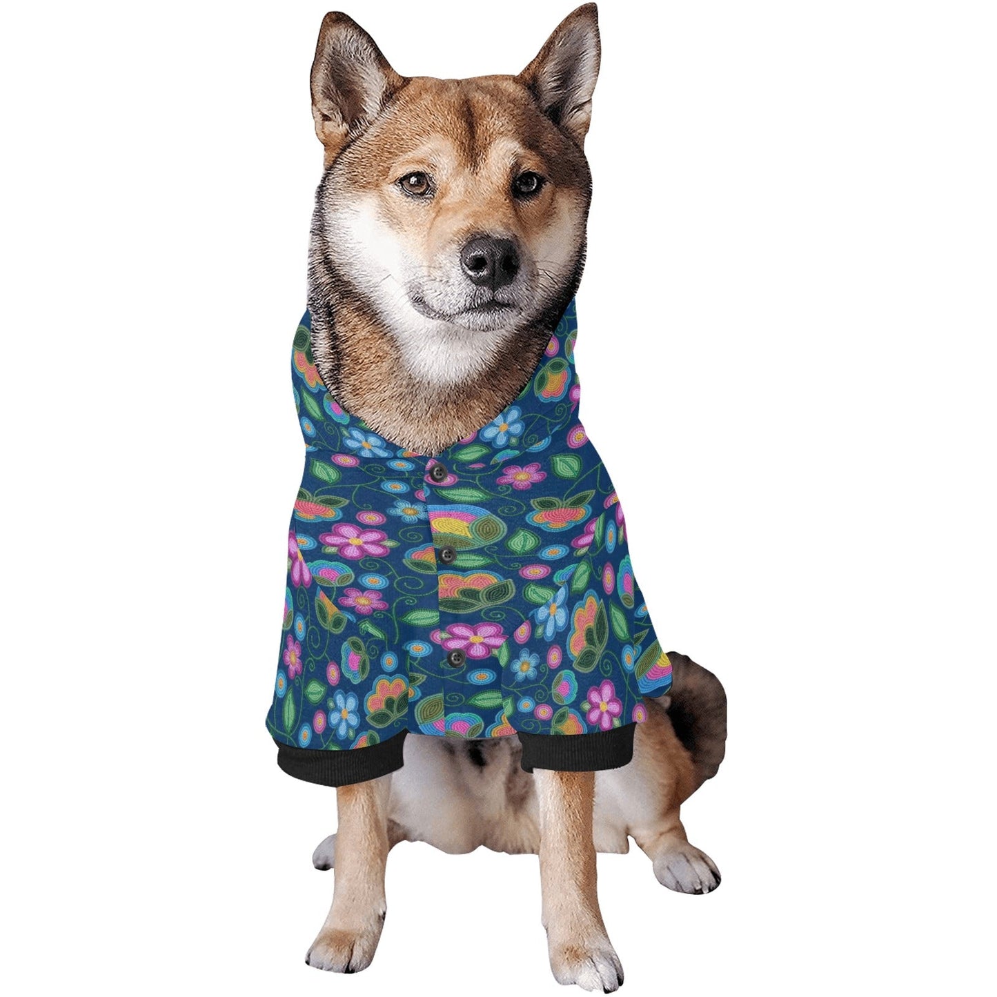 Turquoise Sunbeam Blue Pet Hoodie