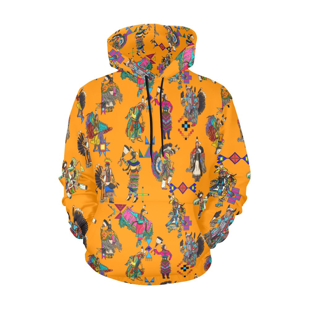 Grand Entry Dancers Orange Hoodie for Men