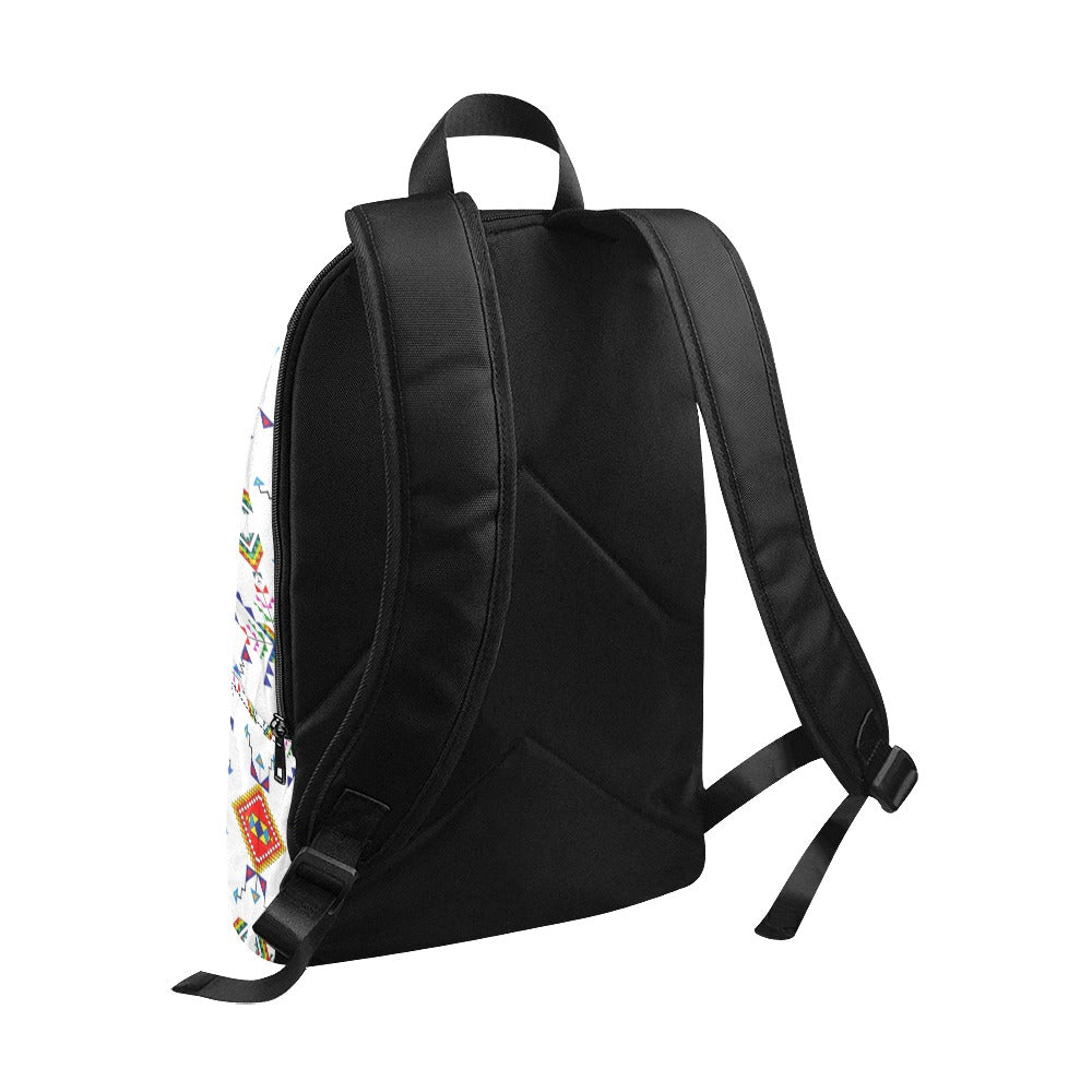 Buffalo Jump White Backpack