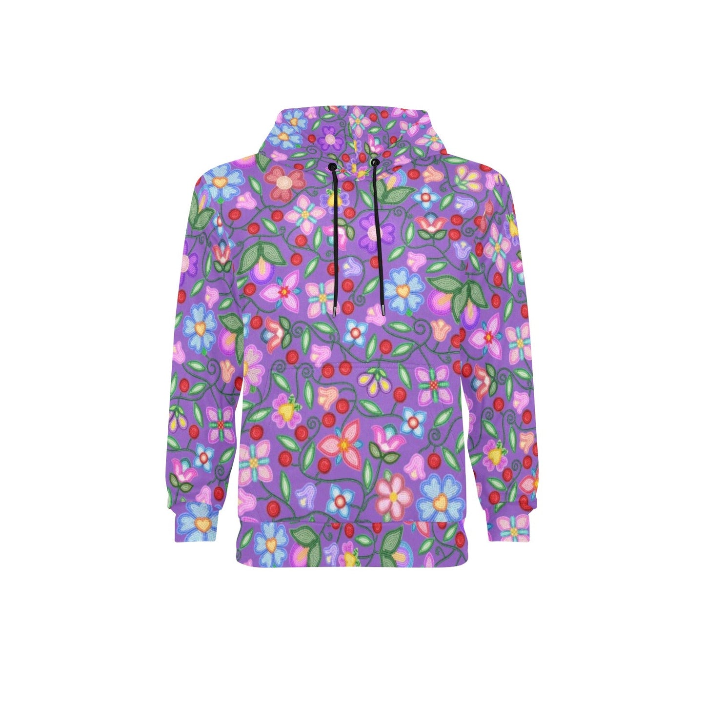 Petal Harmony Lavender Fleece Hoodie