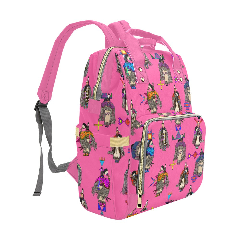 Women's Tradish Dancers Pink Multi-Function Diaper Backpack