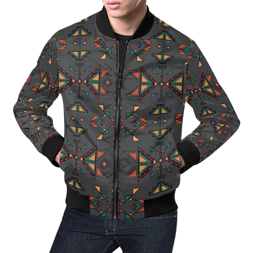 Arrow Dawn Gray Bomber Jacket for Men