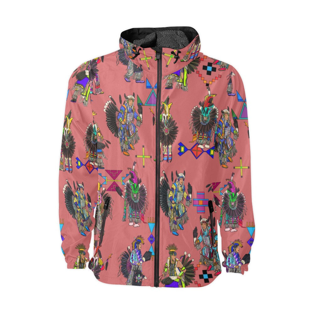 Men's Tradish Dancers Terra Cotta Men's Windbreaker