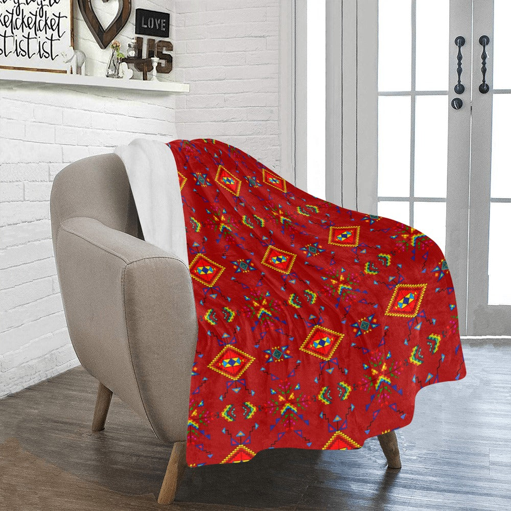 Buffalo Jump Red Ultra-Soft Micro Fleece Blanket 40"x50"
