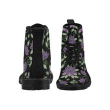 Load image into Gallery viewer, Purple Beaded Rose Boots for Men
