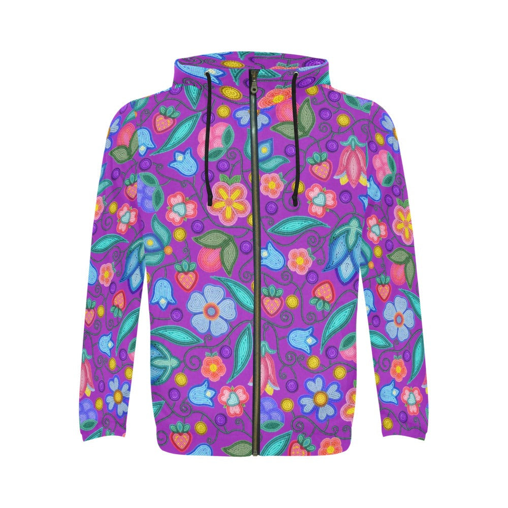 Sweet Offering Purple Zip Hoodie