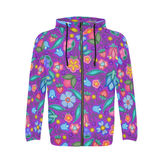 Sweet Offering Purple Zip Hoodie