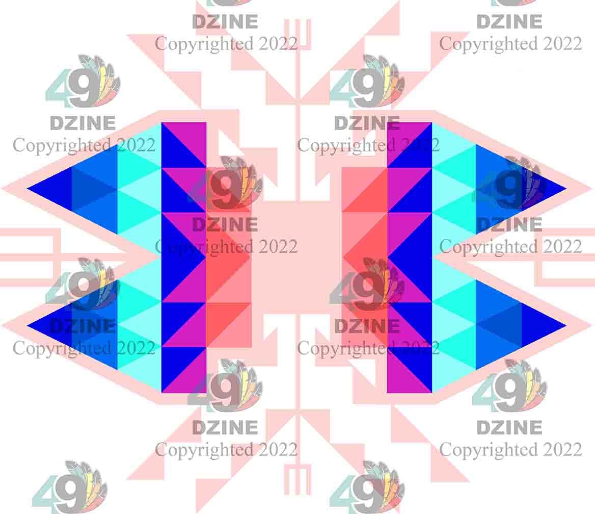 6-inch Geometric Transfer Sacred Trust Transfers 49 Dzine Sacred Trust light rose 