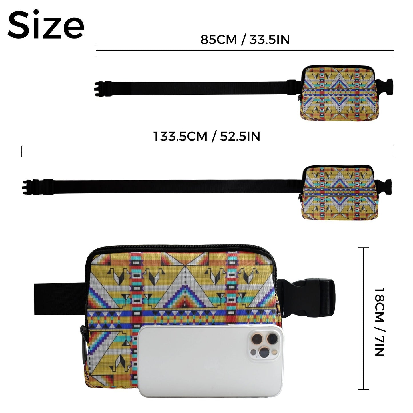 Medicine Blessing Yellow Belt Bag