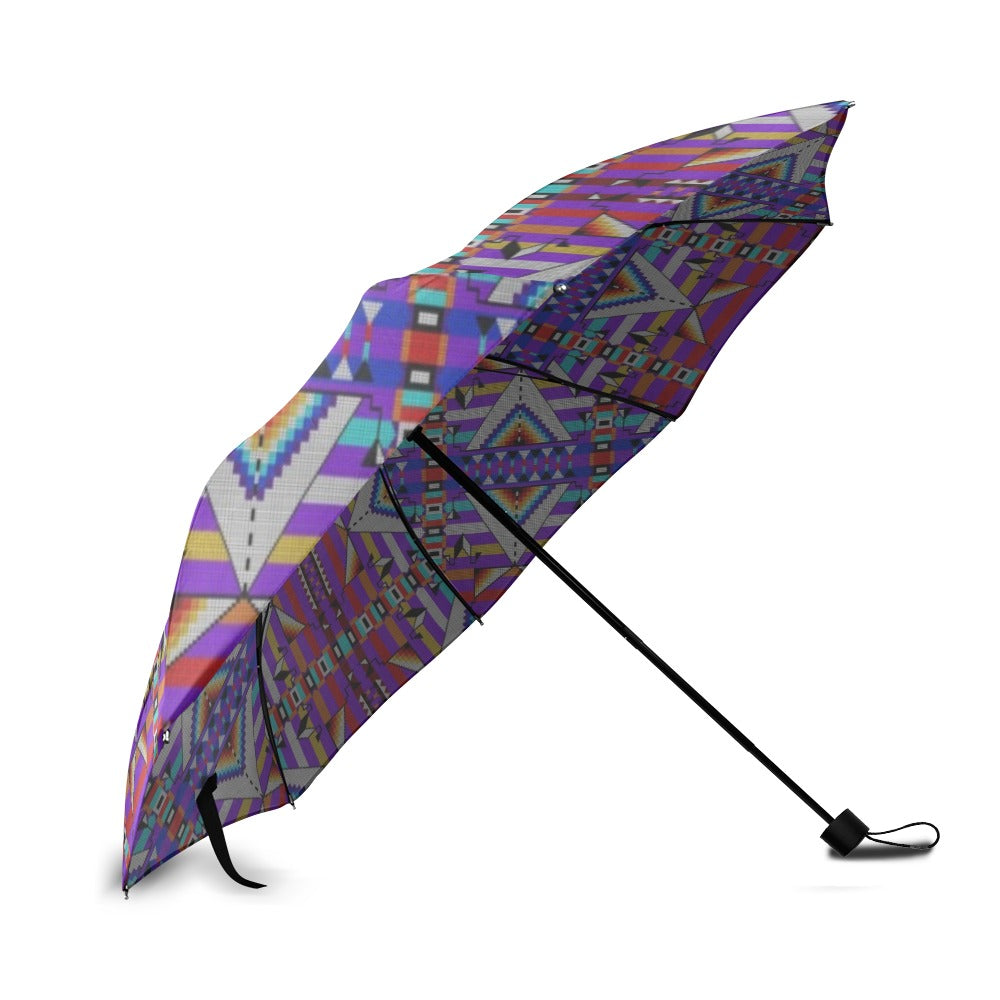 Medicine Blessing Purple Foldable Umbrella
