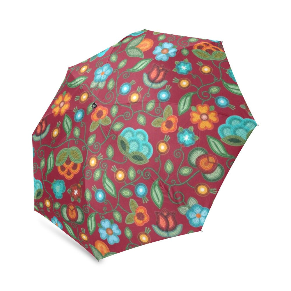Prairie Fire Petals Red Foldable Umbrella