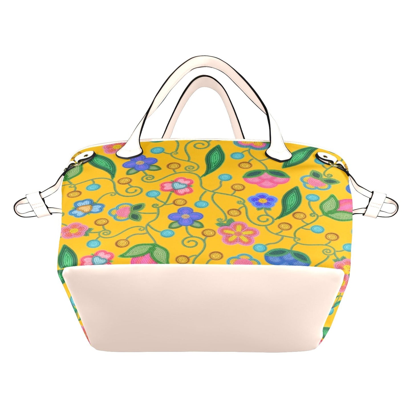 Skyberry Serenade Yellow Clover Canvas Tote