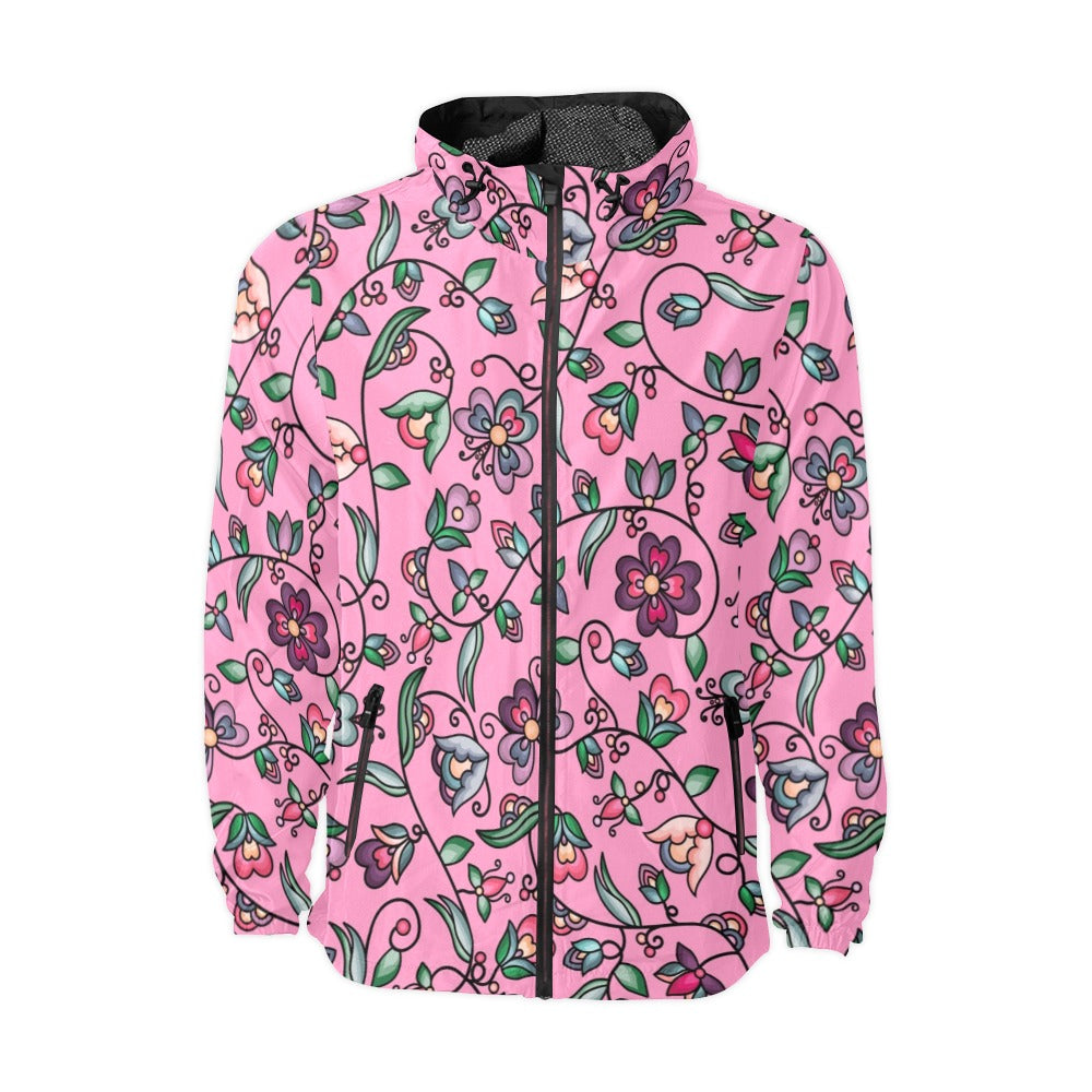 Amber Evening Garland Pink Men's Windbreaker