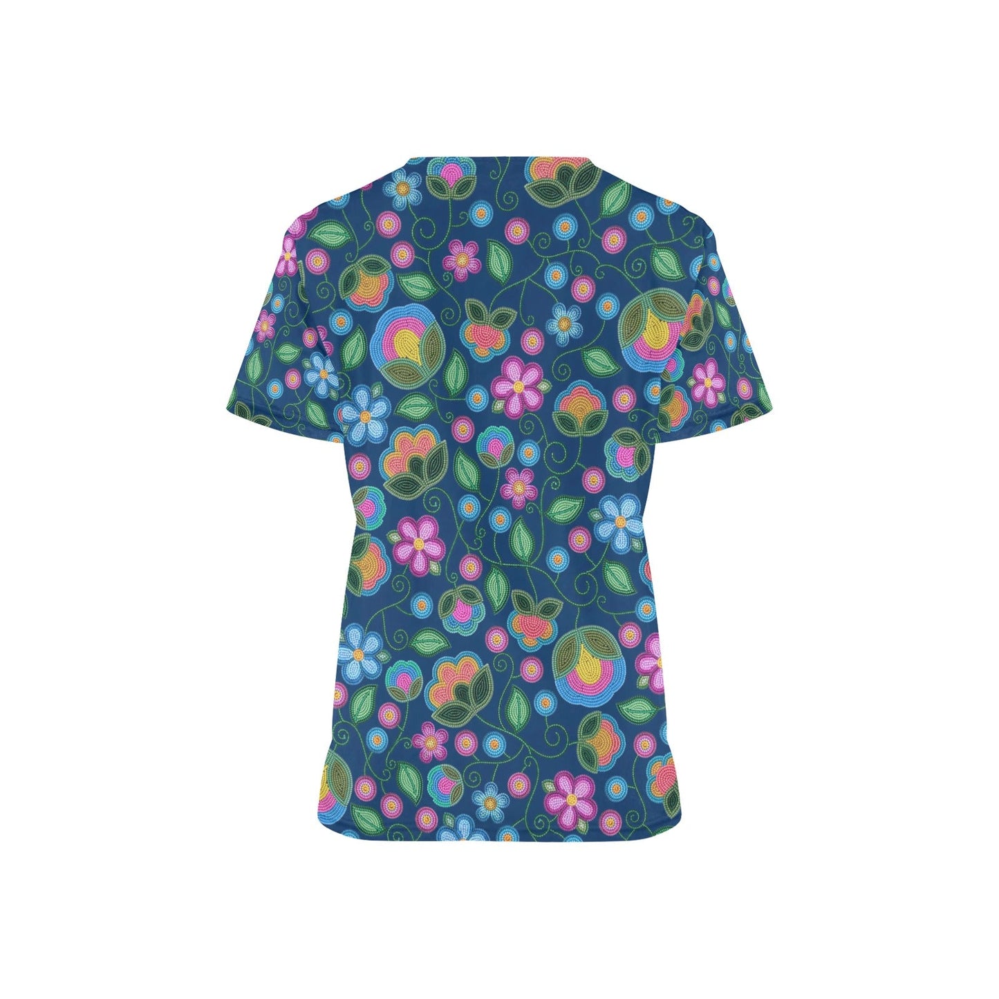 Turquoise Sunbeam Blue Scrub Top