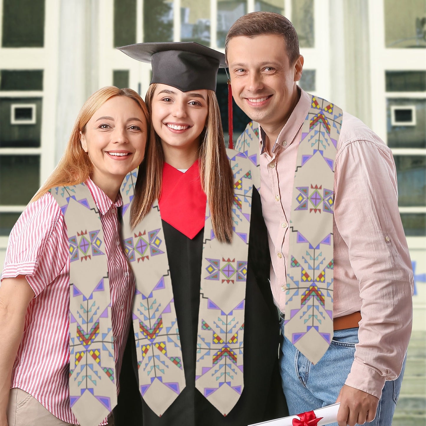 Buffalo Jump Hide Graduation Stole