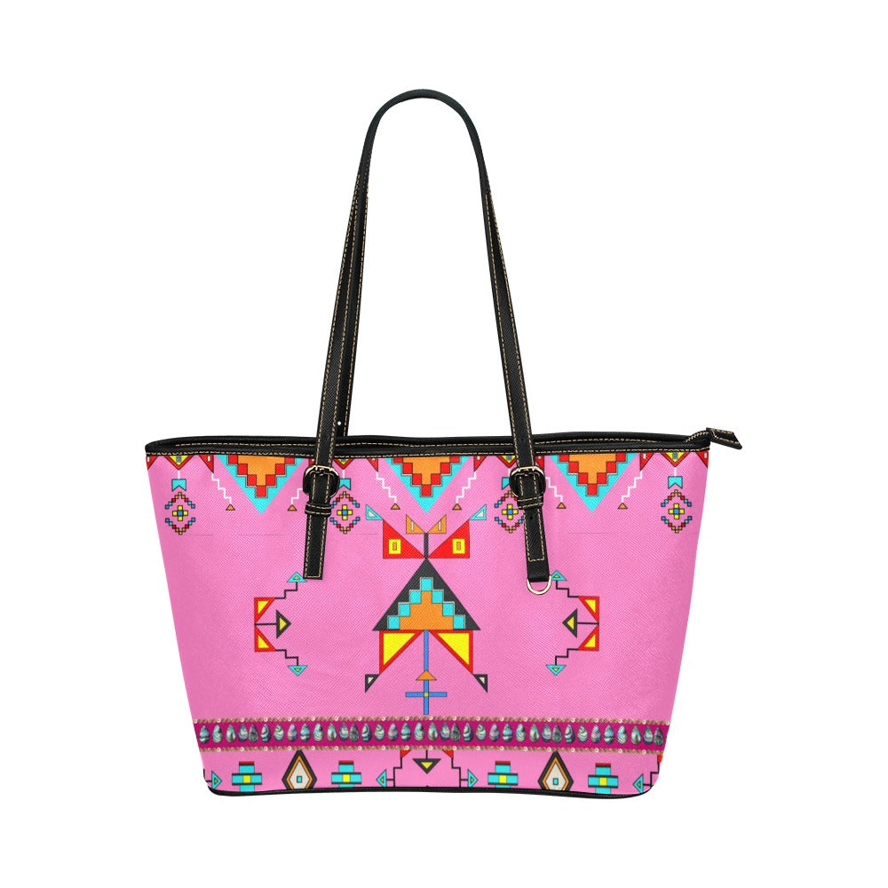 Sentinel of the Plains Pink Leather Tote