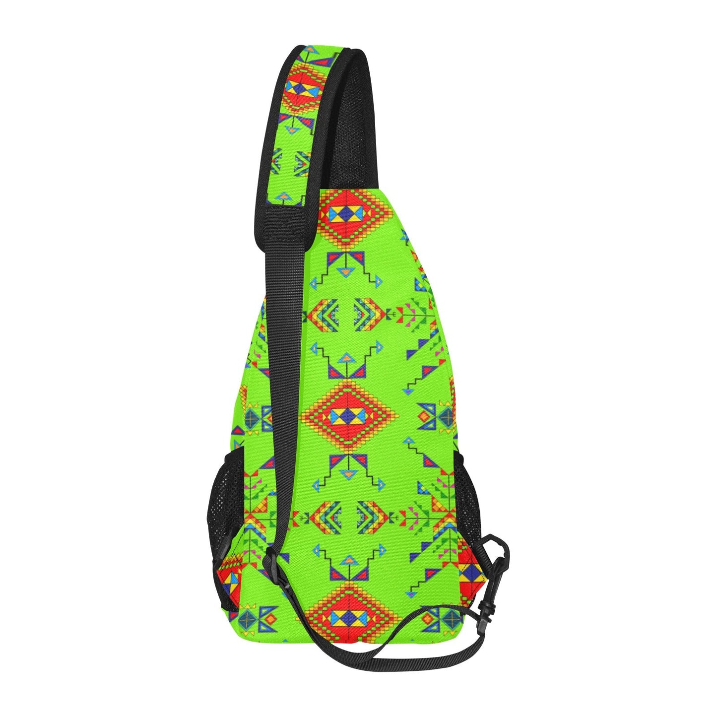 Buffalo Jump Neon Green Chest Bag