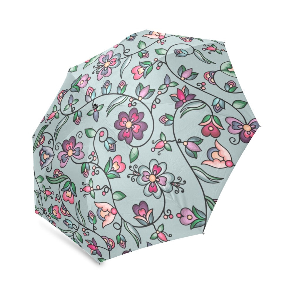 Amber Evening Garland Turquoise Foldable Umbrella