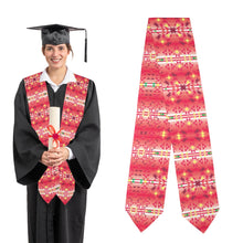 Load image into Gallery viewer, Red Pink Star Graduation Stole

