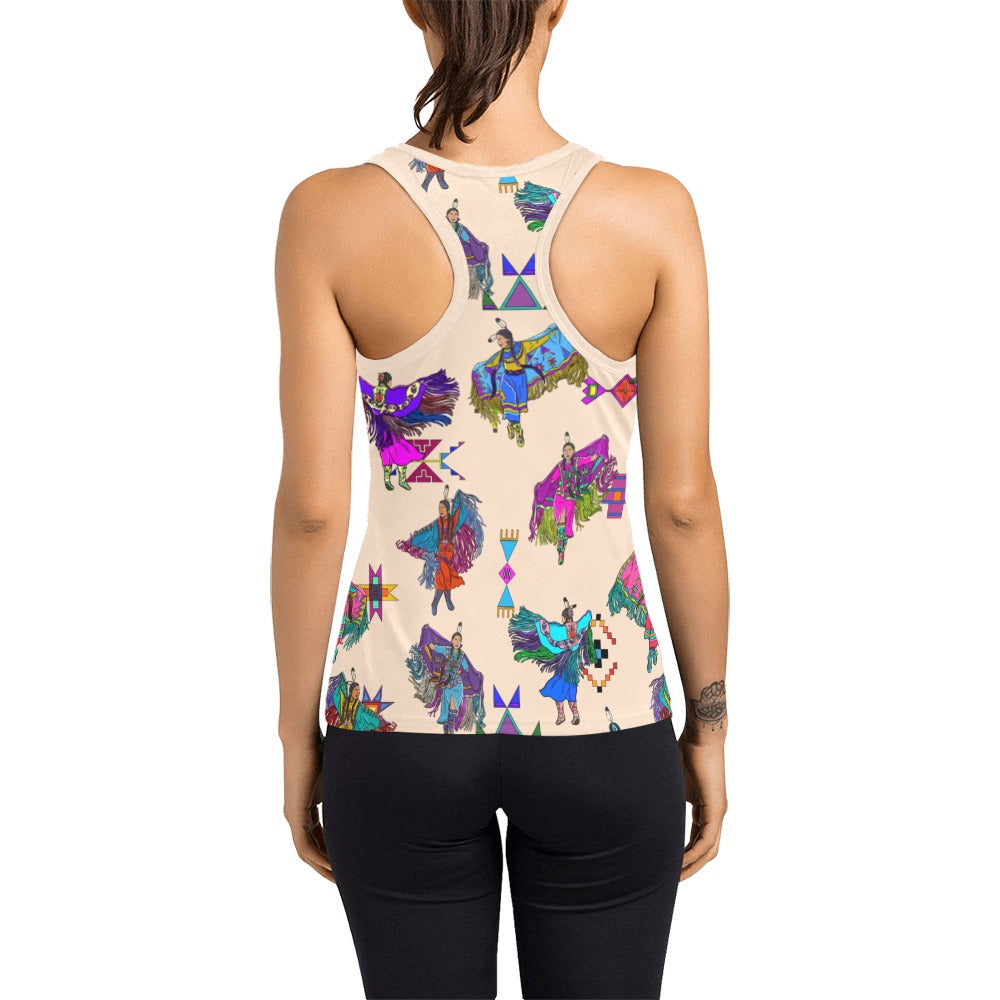 Women's Fancy Dancers Muslin Women's Racerback Tank Top