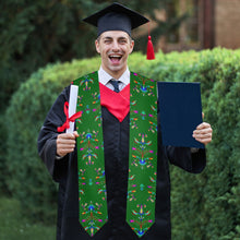 Load image into Gallery viewer, Dakota Damask Green Graduation Stole
