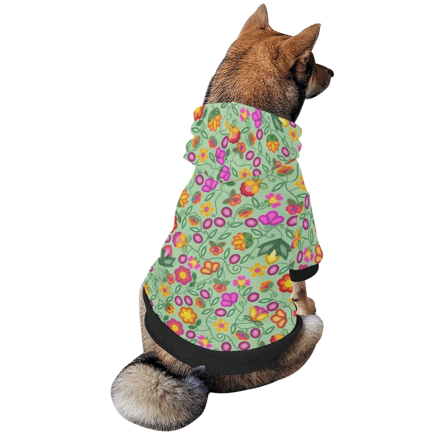 Boreal Bounty Green Pet Hoodie