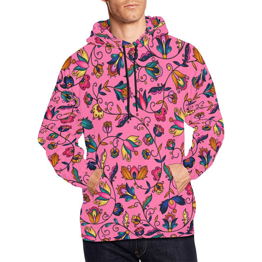 Copper Prairie Petals Pink Hoodie for Men