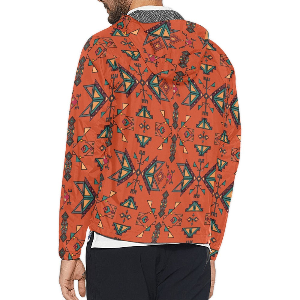Arrow Dawn Orange Men's Windbreaker