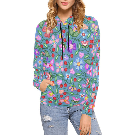 Petal Harmony River Hoodie for Women
