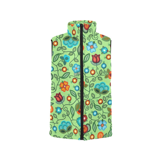 Prairie Fire Petals Sage Padded Vest