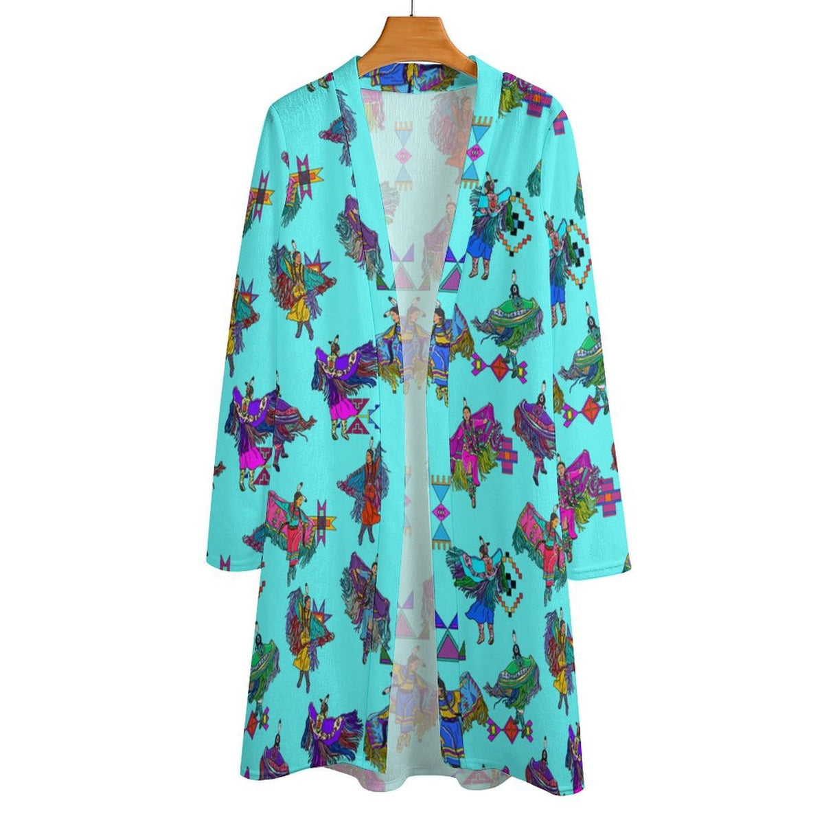 Women's Fancy Dancers Turquoise Cardigan