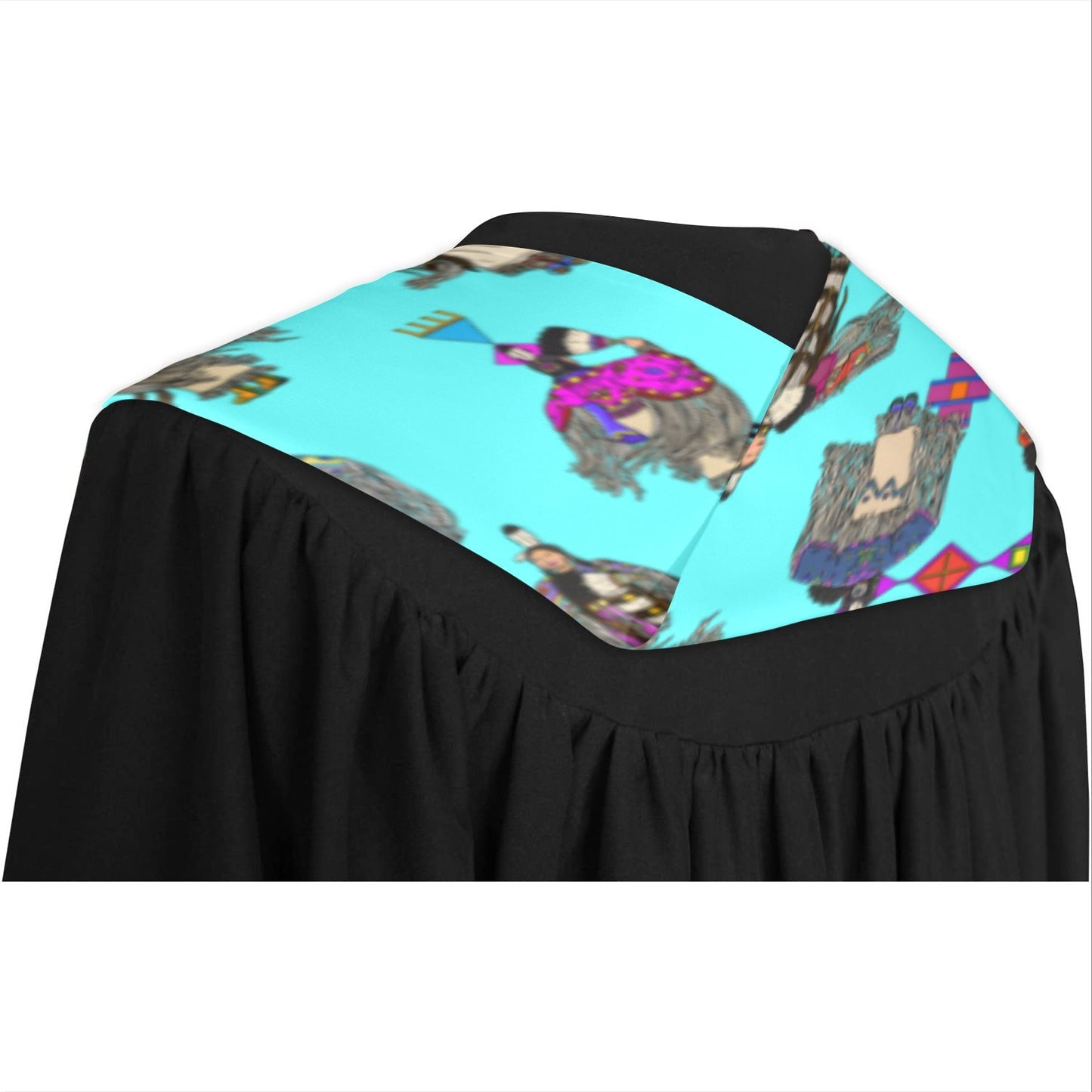 Women's Tradish Dancers Turquoise Graduation Stole