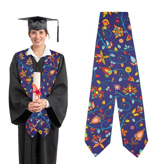 Thorny Path Blue Graduation Stole
