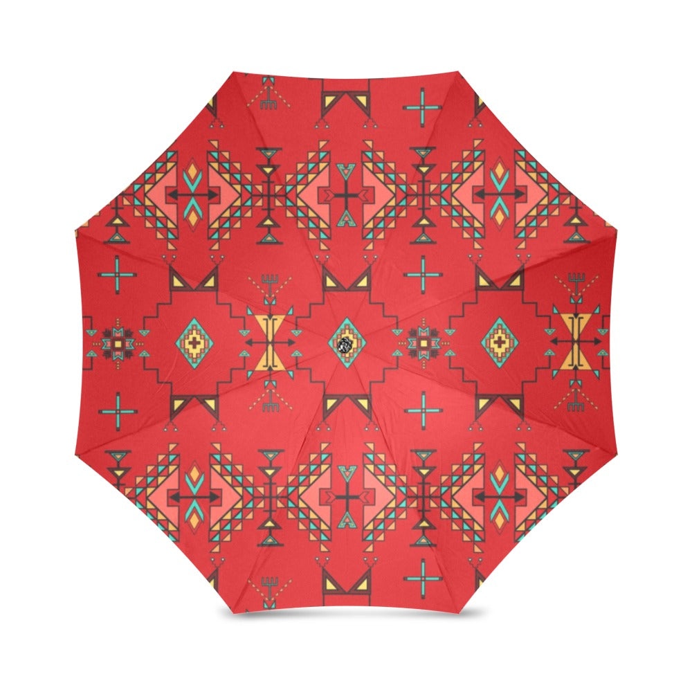 Thunder Flight Red Foldable Umbrella