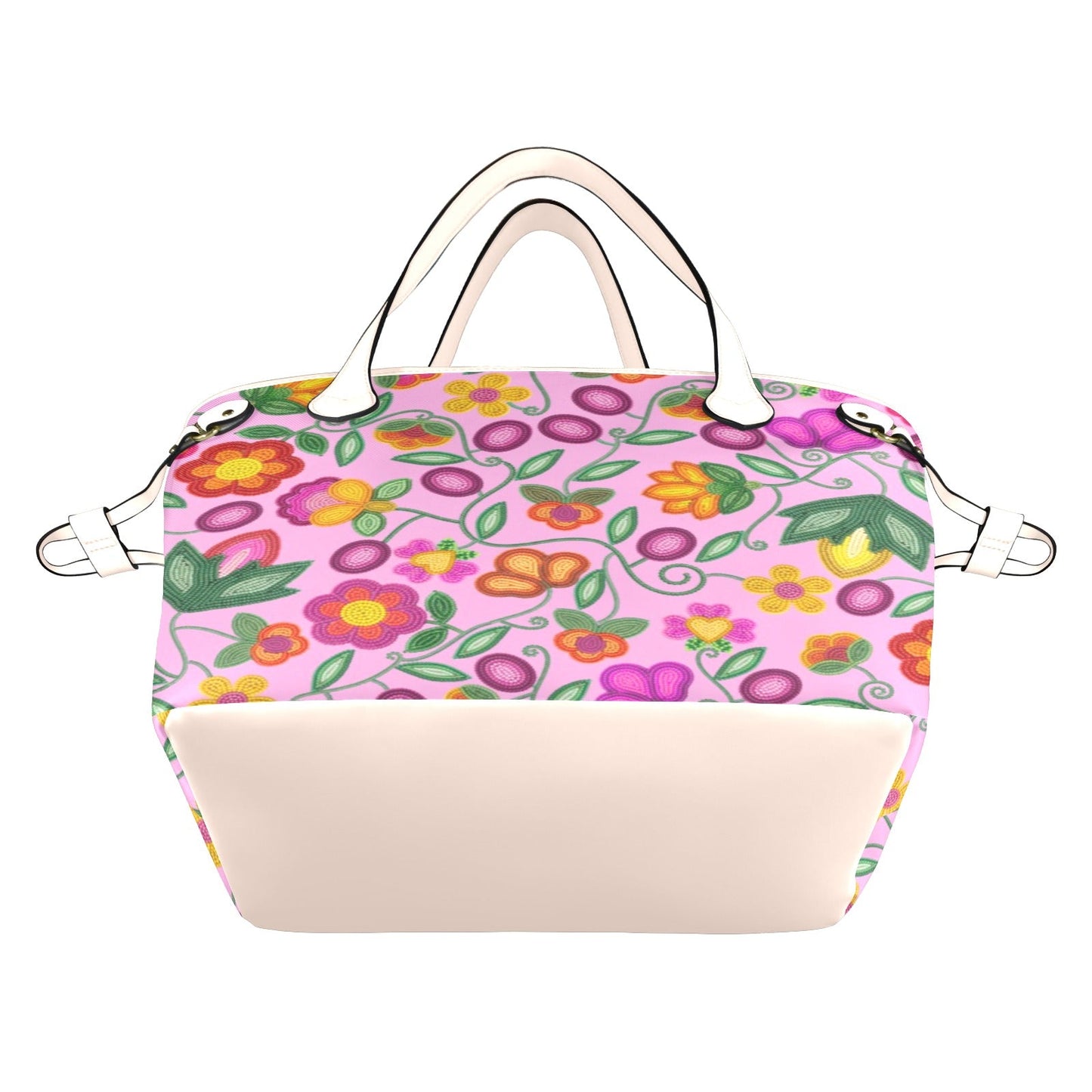 Boreal Bounty Pink Clover Canvas Tote