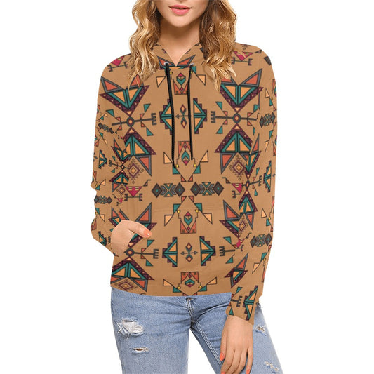 Arrow Dawn Brown Hoodie for Women
