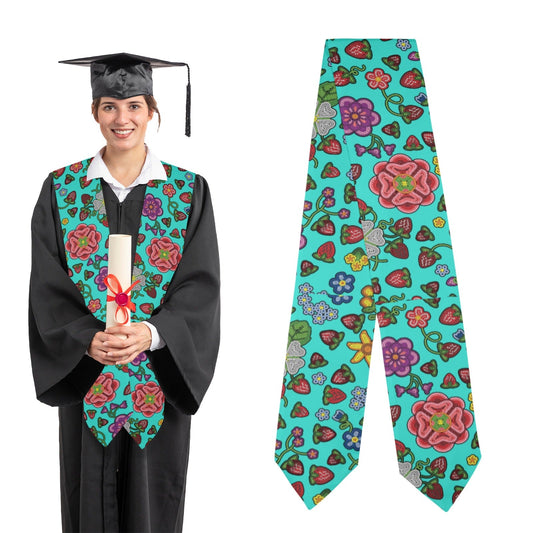 Berry Pop Turquoise Graduation Stole