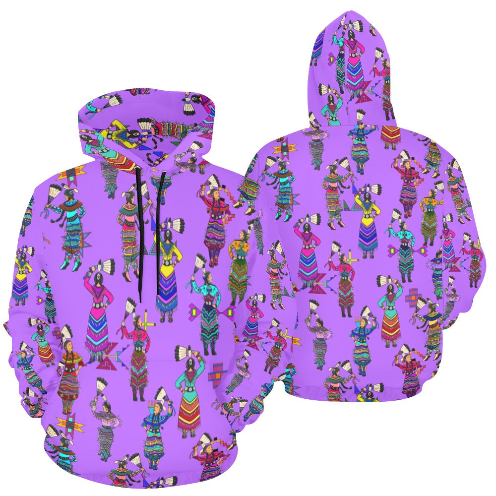 Women's Jingle Dancers Purple Hoodie for Women