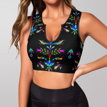 Load image into Gallery viewer, Dakota Damask Black Yoga Top
