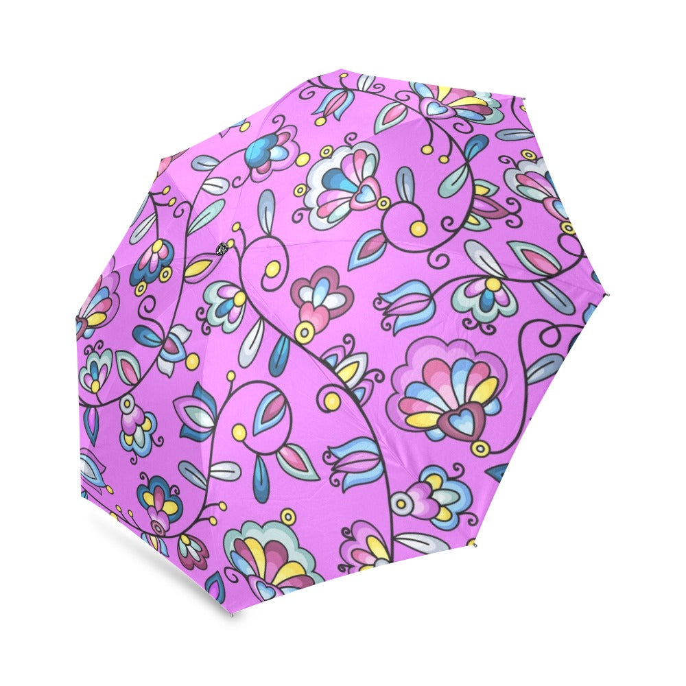 Autumn Bundle Blessing Purple Foldable Umbrella