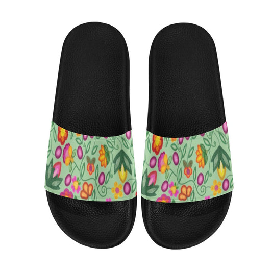 Boreal Bounty Green Slide Sandals