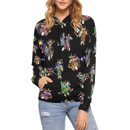 Men's Fancy Dancer Black Hoodie for Women