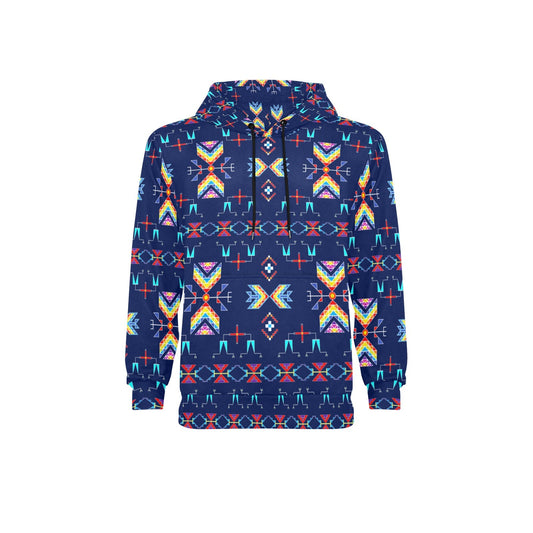 Rainy Chief Rainbow Night Lake Fleece Hoodie