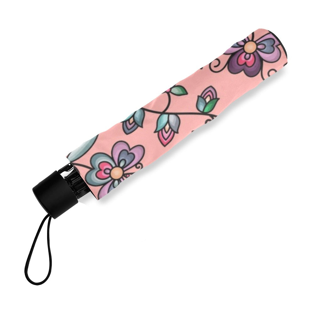 Amber Evening Garland Peach Foldable Umbrella