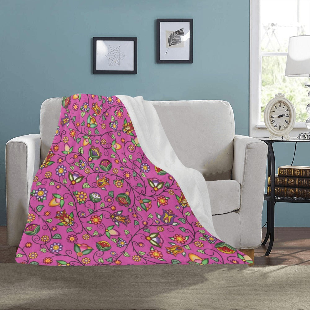 Heartbeat Petals Pink Ultra-Soft Micro Fleece Blanket 40"x50"