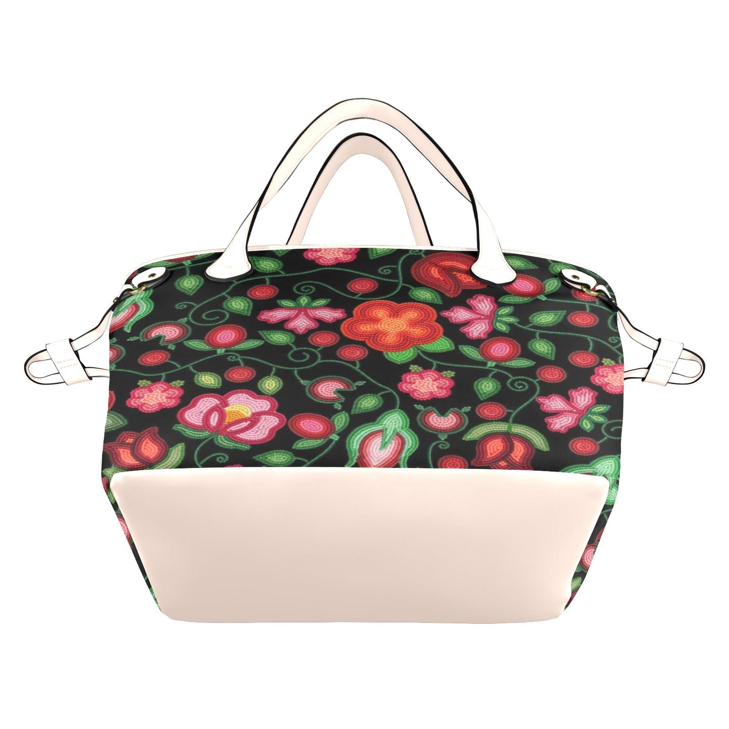 Rose Reverie Black Clover Canvas Tote