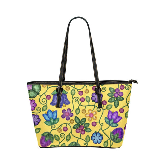 Bloom Uplift Yellow Leather Tote