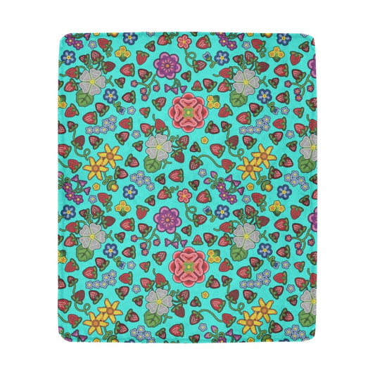 Berry Pop Turquoise Ultra-Soft Micro Fleece Blanket 50"x60"
