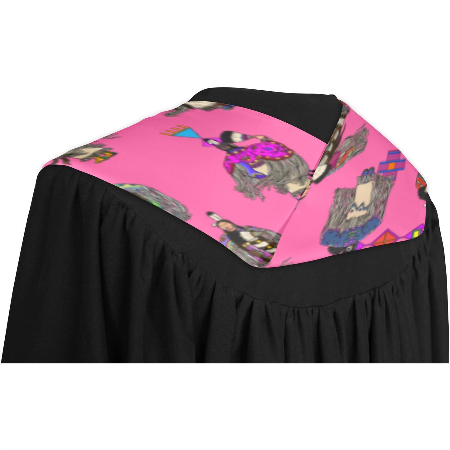 Women's Tradish Dancers Pink Graduation Stole